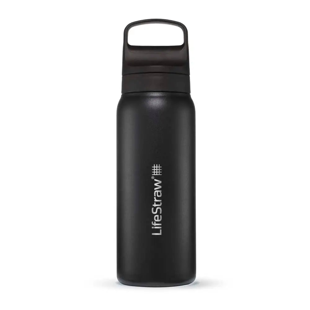 LifeStraw Go 2.0 Stainless waterfilter / drinkfles 700ml - Black (zwart) - Wateropslag en Waterfiltering