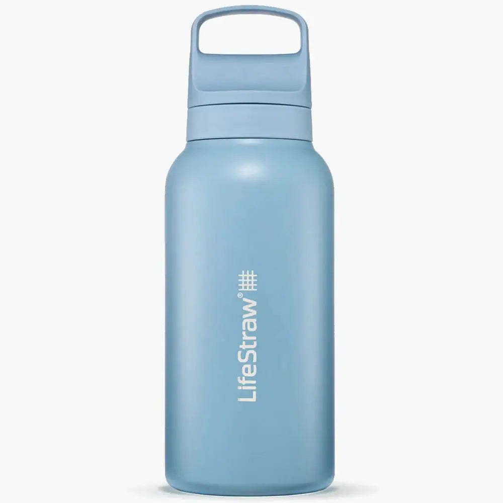 LifeStraw Go 2.0 Stainless waterfilter / drinkfles 700ml - Icelandic Blue (lichtblauw)