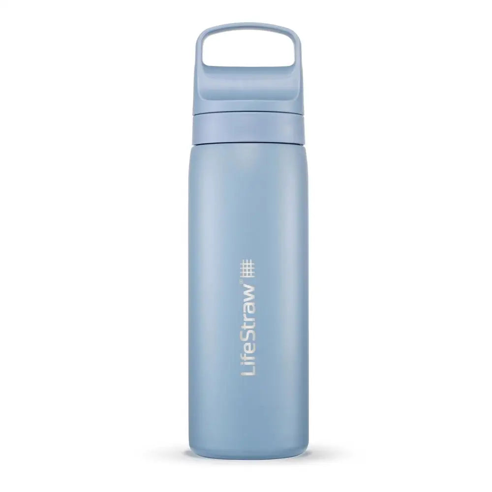 LifeStraw Go 2.0 Stainless waterfilter / drinkfles 700ml - Icelandic Blue (lichtblauw) - Wateropslag en Waterfiltering