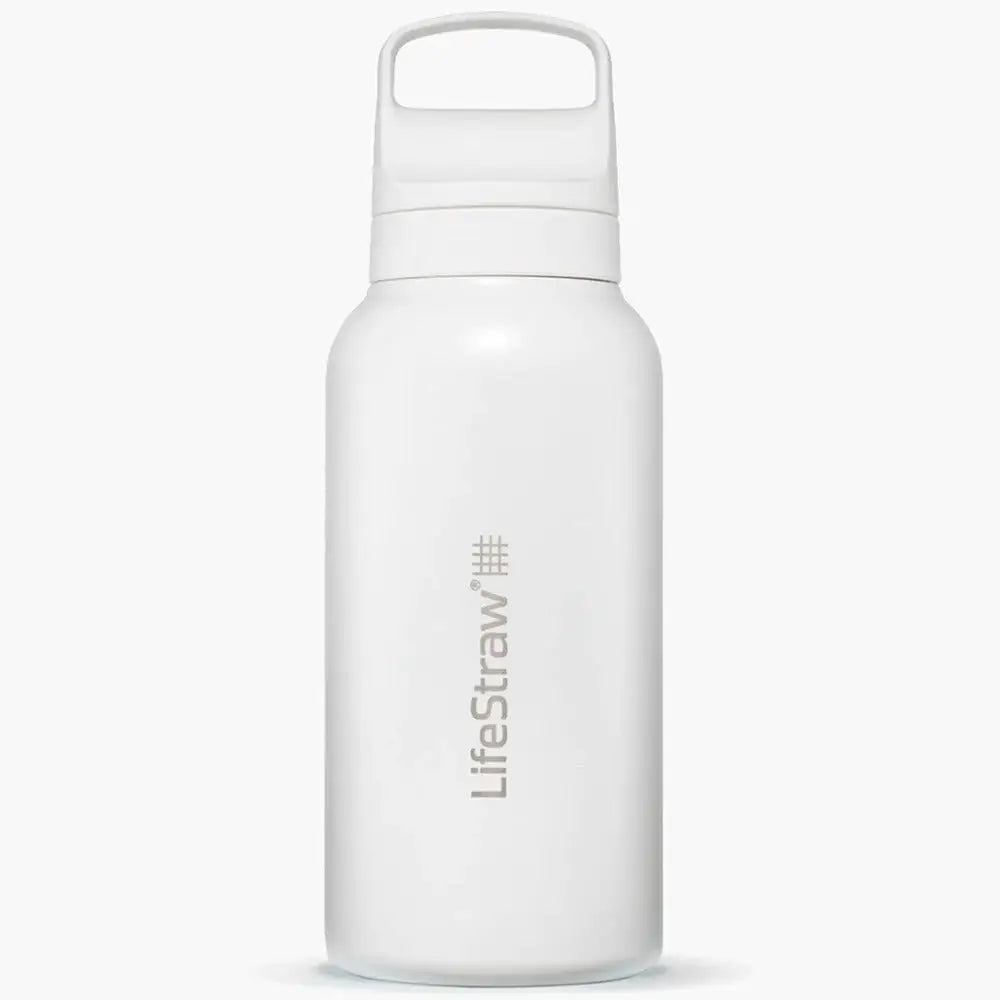 LifeStraw Go 2.0 Stainless waterfilter / drinkfles 700ml - Polar White (wit)