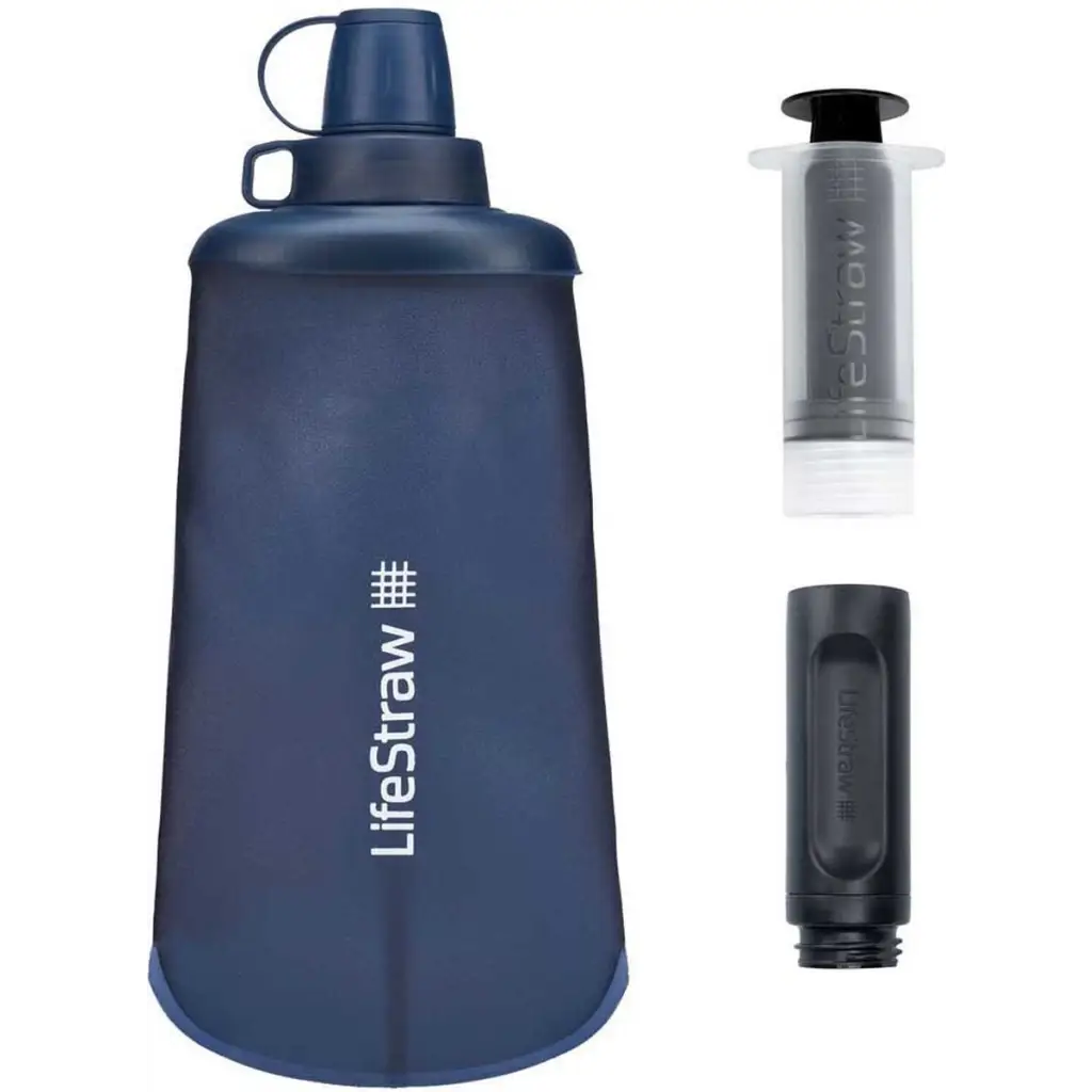 Lifestraw Peak Series Collapsible Squeeze Bottle 650ml drinkfles met waterfilter