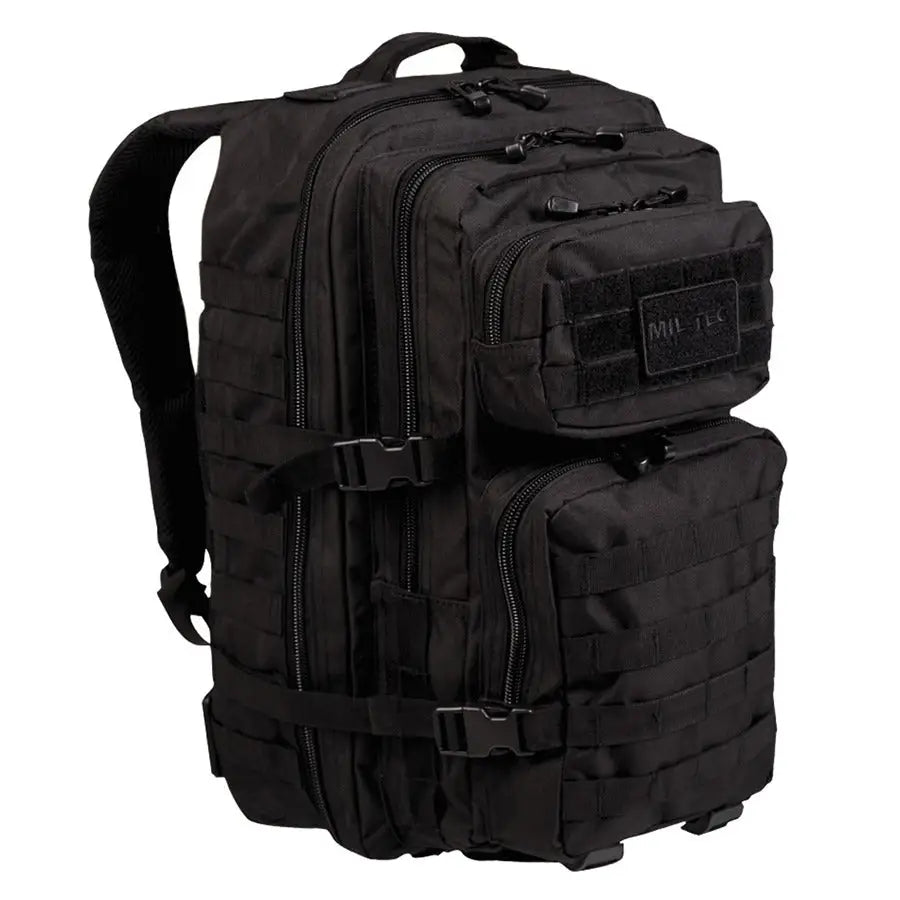 Mil - Tec U.S. Assault Backpack / rugzak - large (in verschillende kleuren) Zwart