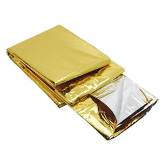 Emergency blanket / rescue blanket double-sided 202 cm x 155 cm