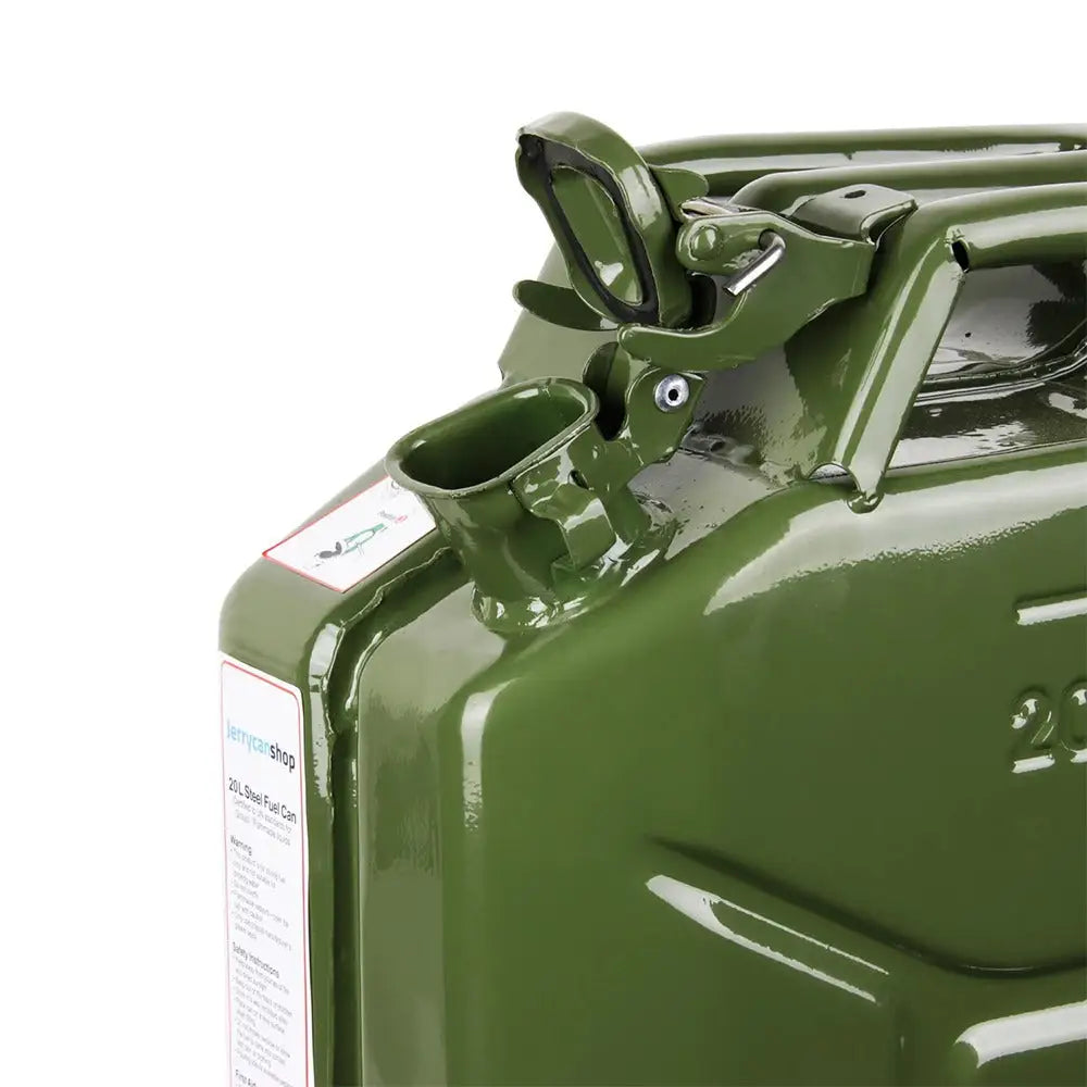 Stalen brandstof jerrycan 20 liter