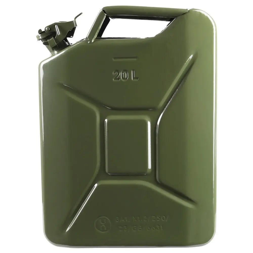 Stalen brandstof jerrycan 20 liter