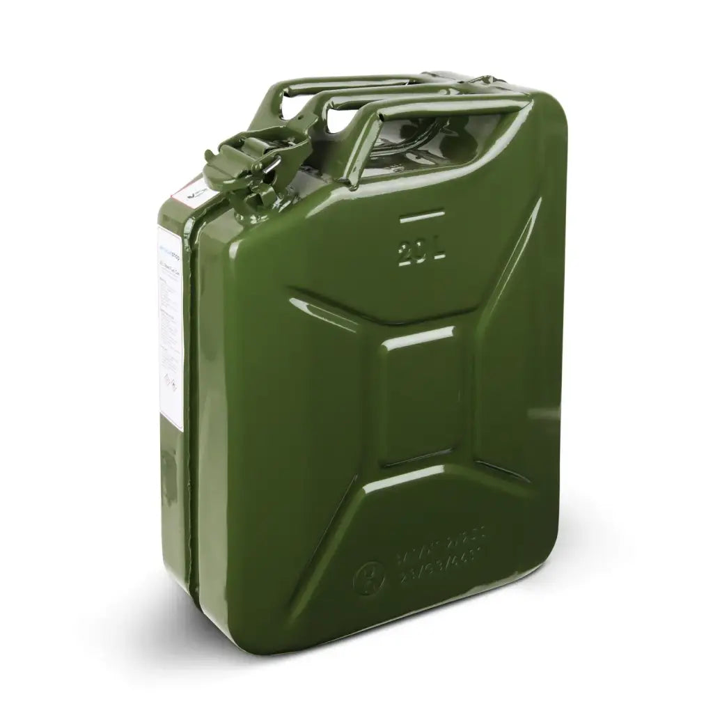 Stalen brandstof jerrycan 20 liter - Groen - Energie en Elektronica