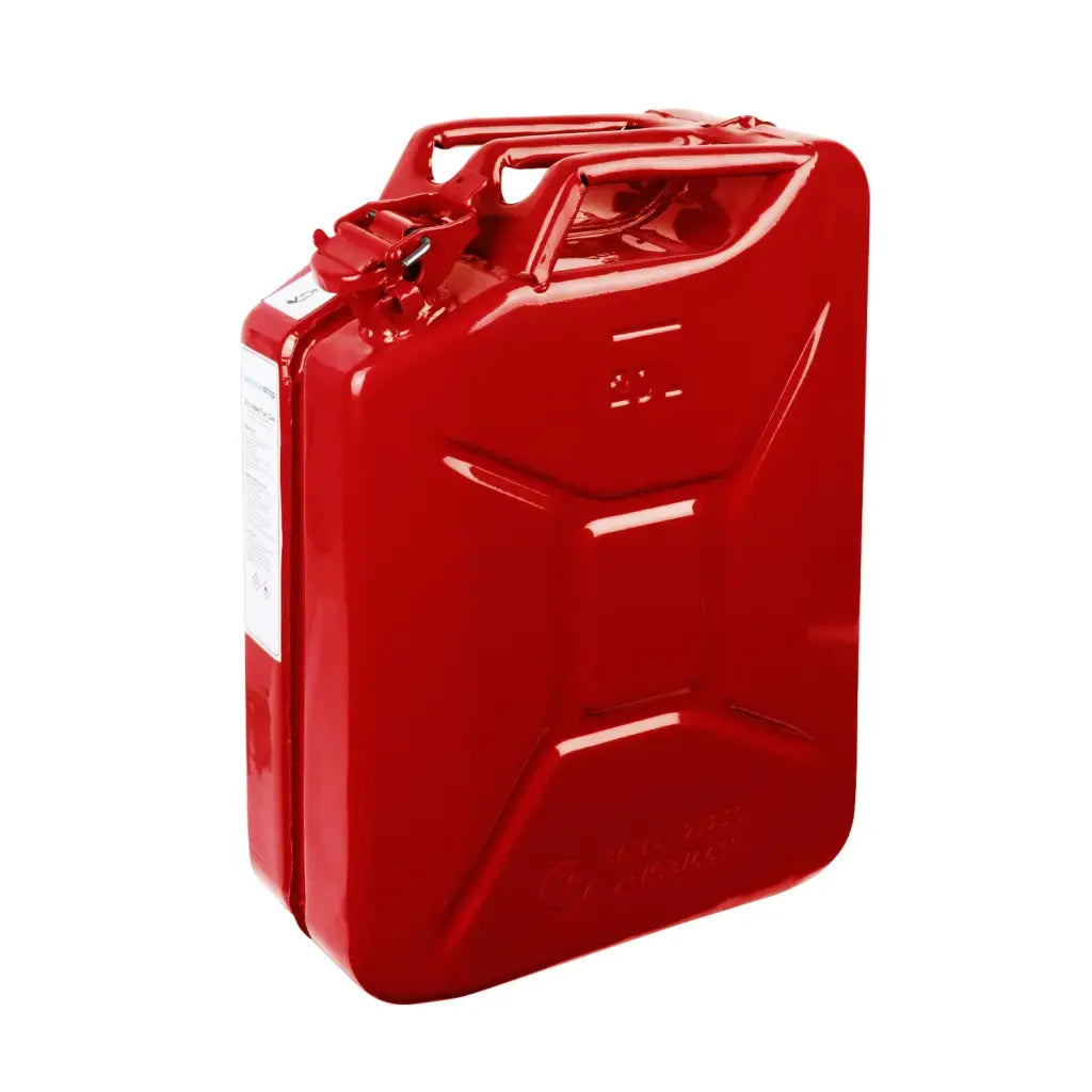 Stalen brandstof jerrycan 20 liter - Rood - Energie en Elektronica