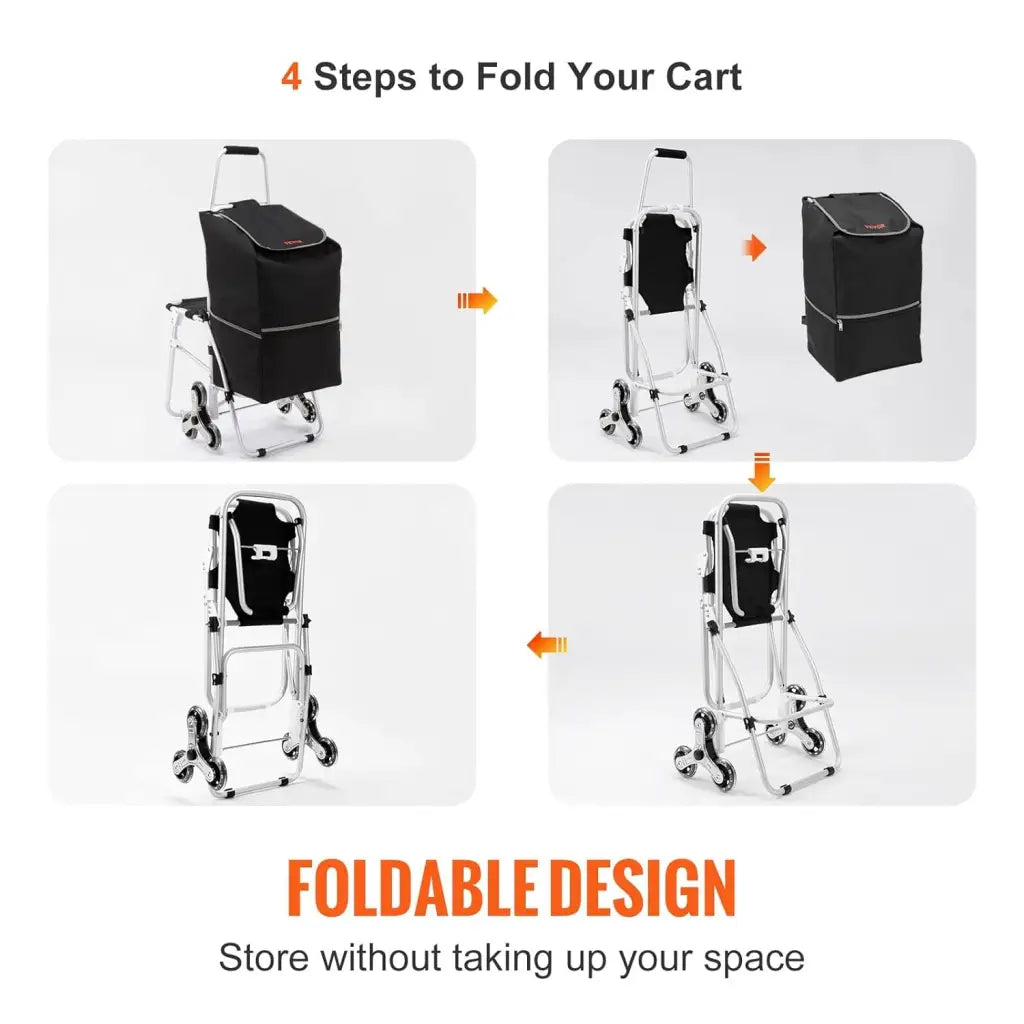 Survival Trolley voor 70-plussers met zitfunctie