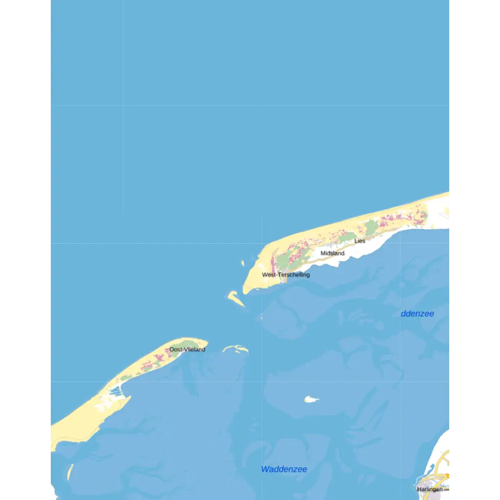 Topografische kaart 1:100.000 - 2 Harlingen kaarten