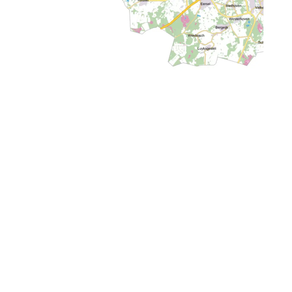 Topografische kaart 1:100.000 - 31 Luyksgestel kaarten