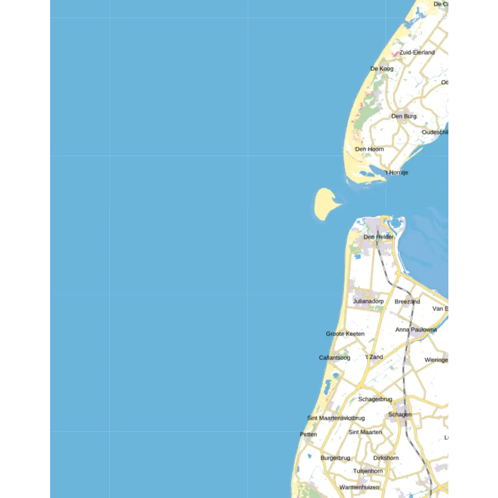 Topographic map 1:100,000 - map 6 - Den Helder - SOS – SOS Central